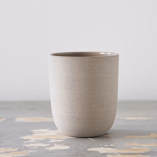 Handmade Matte Beige Minimalist Mug