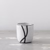 Handmade White Brushstroke Minimalist Mug