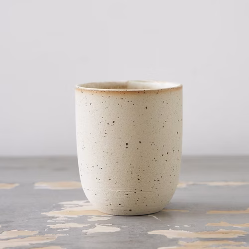 Handmade Speckled Cream Minimalist Mug